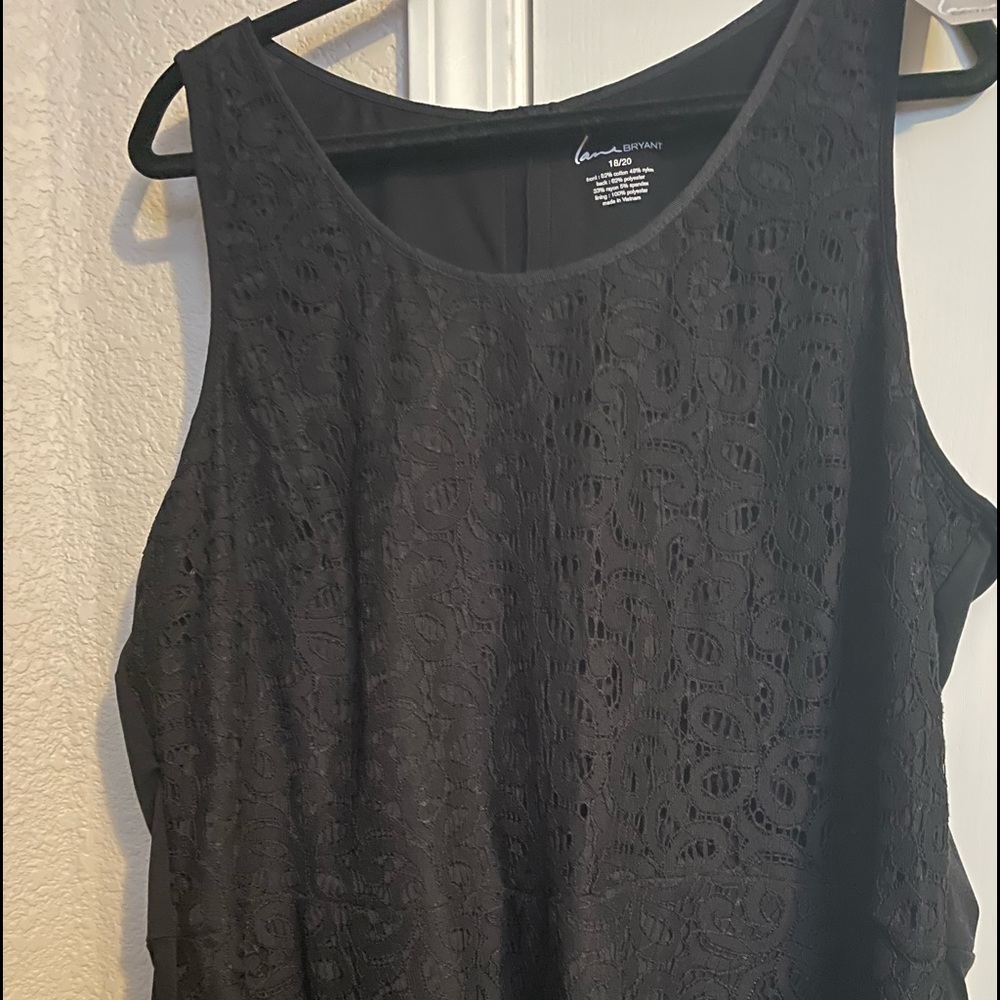 LANE BRYANT Peplum Lace Top. Women's Size 18/20
